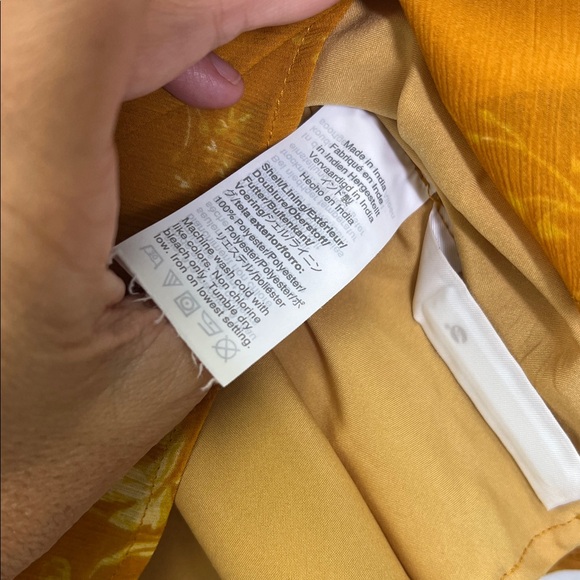 Madewell - Ruffle Shoulder Peplum Tonal Lined Botanical Blouse Size Medium - Picture 9 of 11